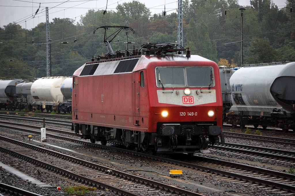 120 149-0 auf Leerfahrt Richtung Bornholmer Str., 26.09.10 Berlin Greifswalder Str.