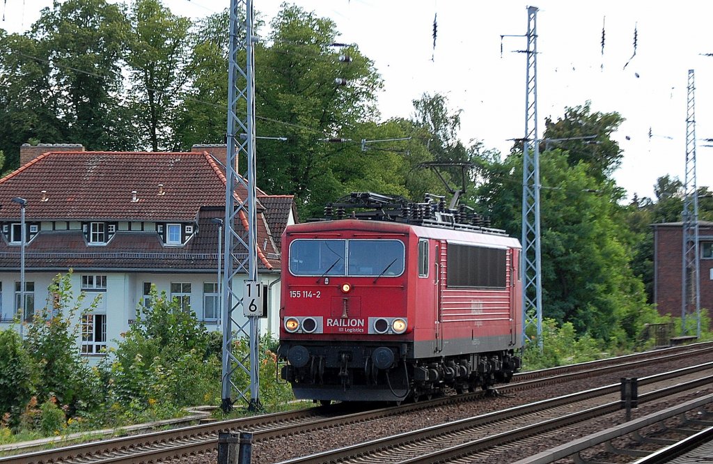 155 114-2 am 13.08.12 Berlin-Karow.