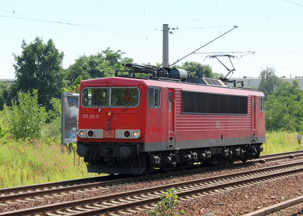 155 211-6 am 06.07.12 Berlin-Pankow.