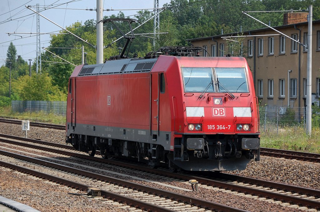 185 364-7 Richtung Innenstadt, 26.07.12 Berlin-Blankenburg.