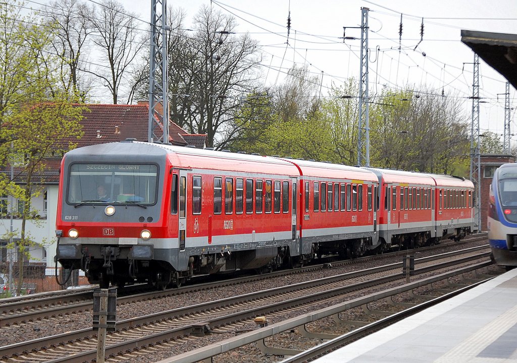 628 311 + 628 ??? nach SZCZECIN GLOWNY, 11.04.11 Berlin-Karow.
