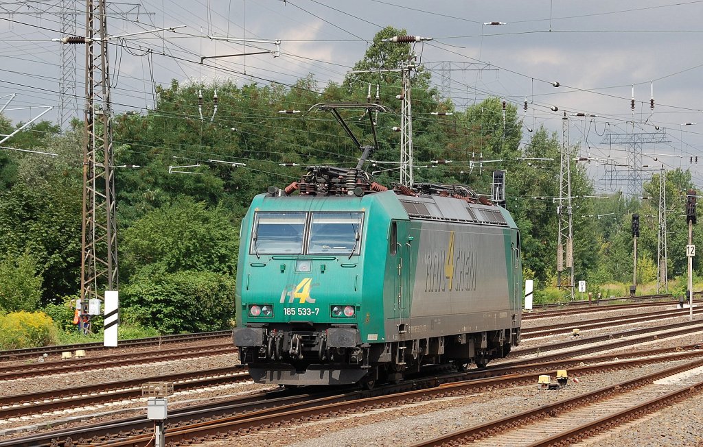 Captrain Lok 185 533-7 Richtung Karower Kreuz Berlin am 08.08.13 Berlin-Springpfuhl.