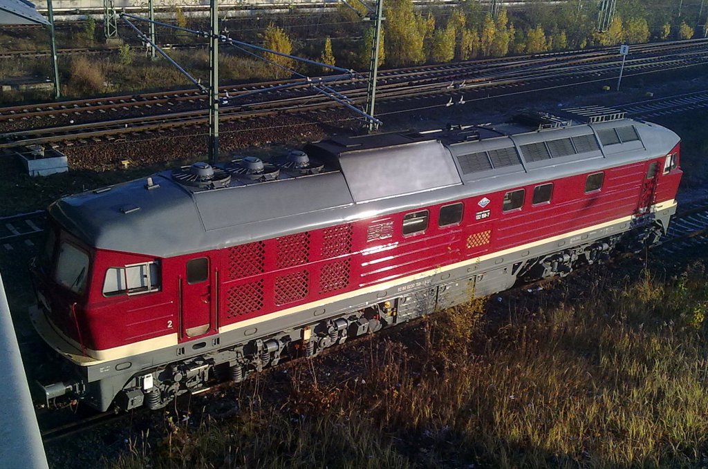 Die Leipziger LEG 132 158-7 (92 80 0232 158-8 D-LEG) am 14.11.12 abgestellt am rande des Berliner Westhafen.