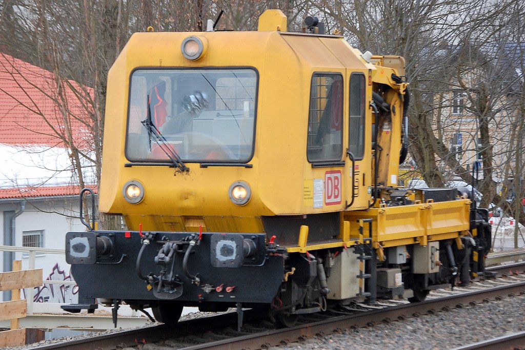Ein Schwerlastkleinwagen vom Typ GAF 100 R der DB unterwegs Richtung Bernau,  
