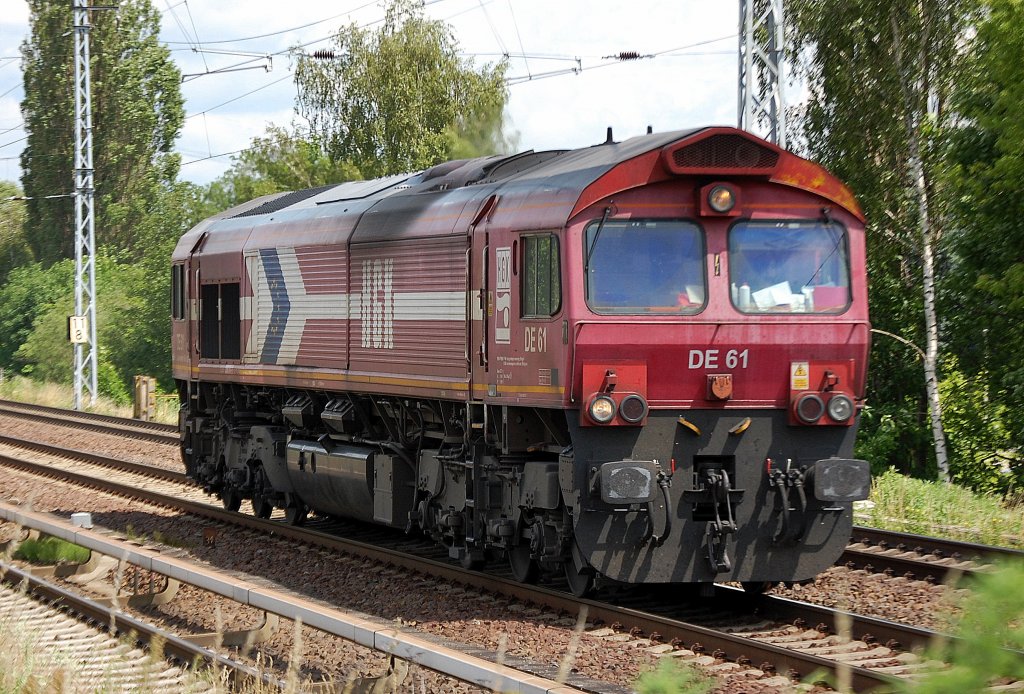HGK DE 61 (92 80 1266 061-1 D-HGK) am 22.06.12 Berlin-Karow.