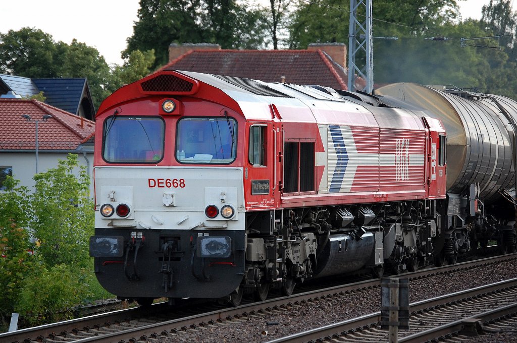 HGK DE668  Klaus Meschede  mit Kesselwagenzug Richtung Bernau am 15.07.13 Berlin-Karow.