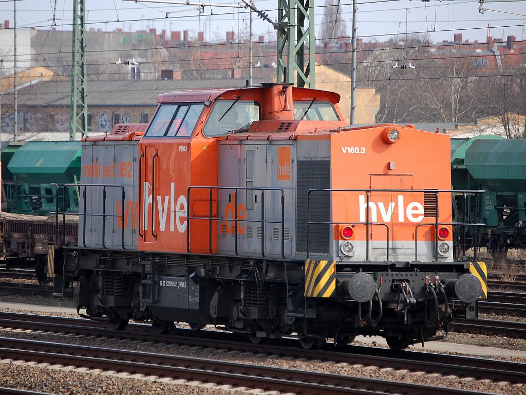 hvle V160.3 (92 80 1203 105-2 D-HVLE, Bj.1972), 24.03.10 Gbf. Berlin-Moabit.