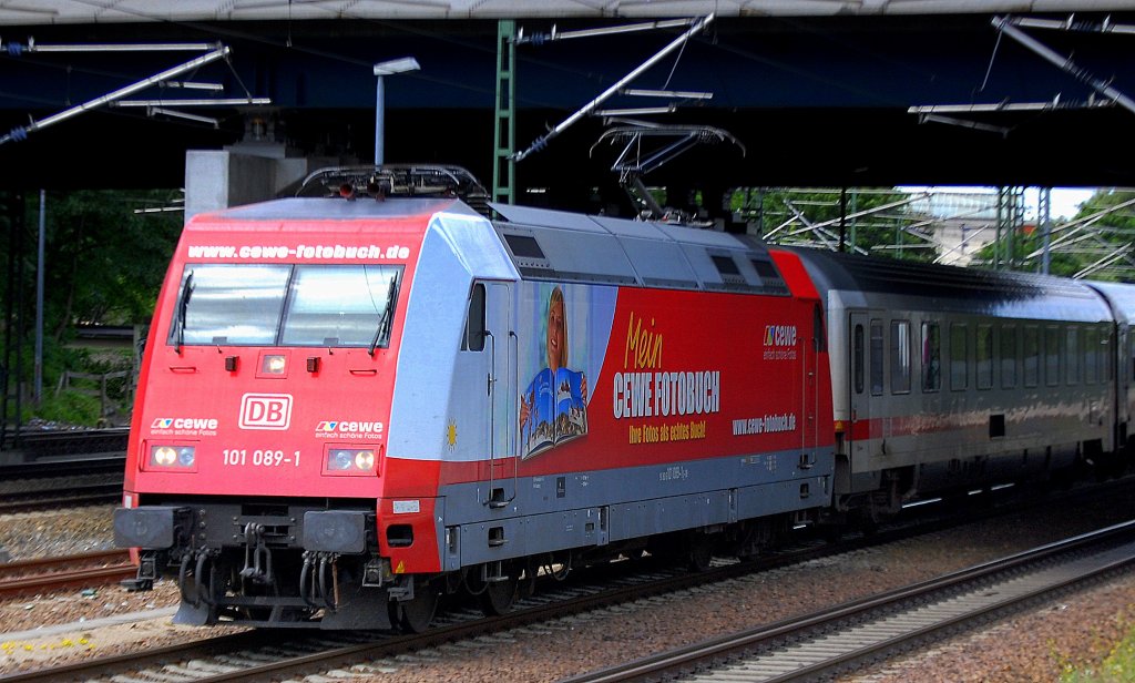 IC 2388 mit 101 089-1 Richtung Berlin Hbf.(tief) am 09.06.12 Berlin-Beusselstr. 