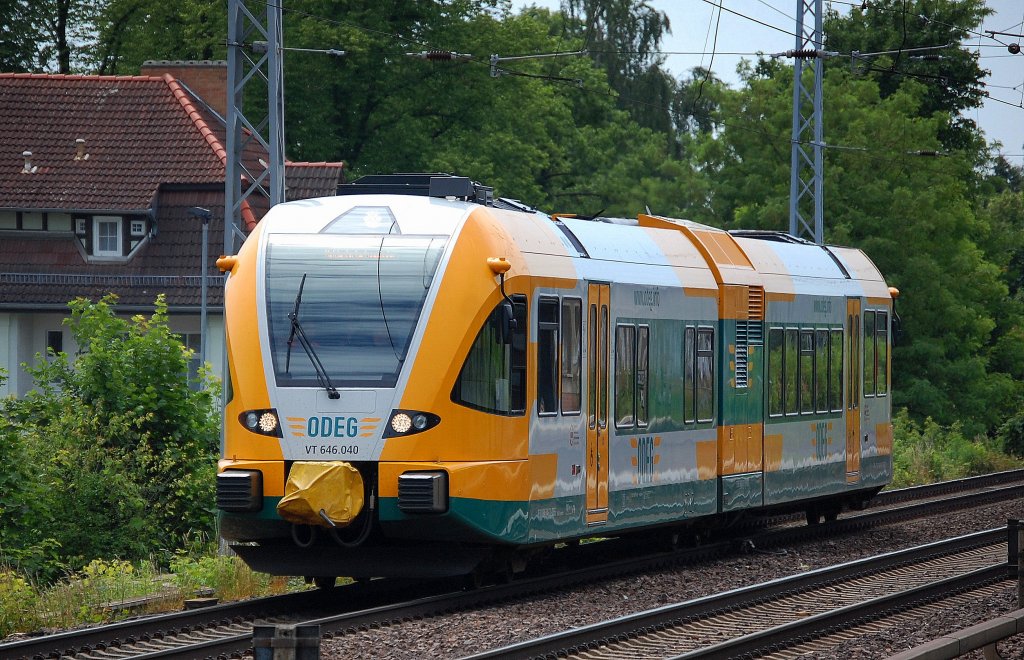 ODEG STADLER GTW 2/6 VT 646.040 Richtung Eberswalde am 18.06.13 Berlin-Karow.