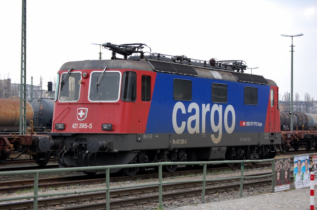 Re 421 395-5 am 30.03.09 Berliner Westhafen.