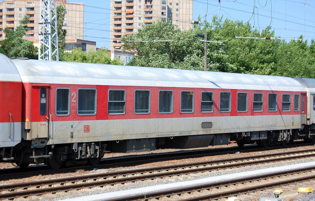 Schlafwagen der DB eingestellt mit der Nr. D-DB 61 80 59-90 030-7 Bvcmbz 249.1  am 18.06.12 Berlin Greifswalder Str.