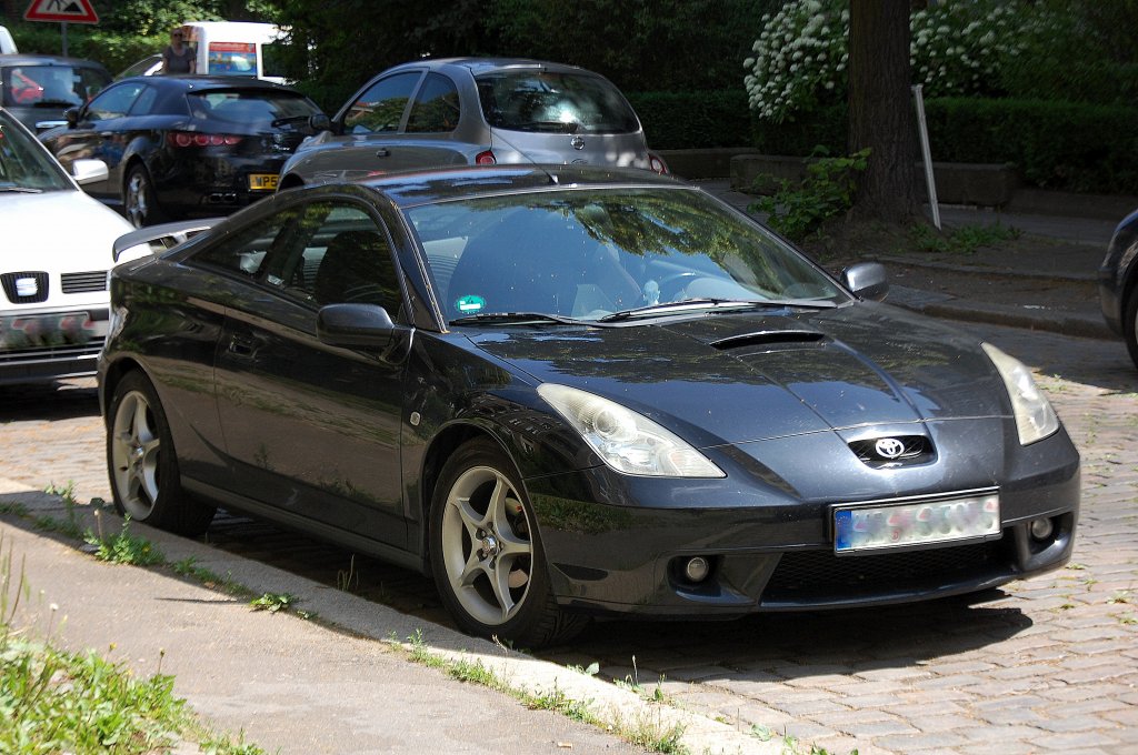Siebte Generation des Toyota Coup� Celica Typ T23 Produktionszeitraum 1999-2005, 04.07.12 Berlin-Pankow.