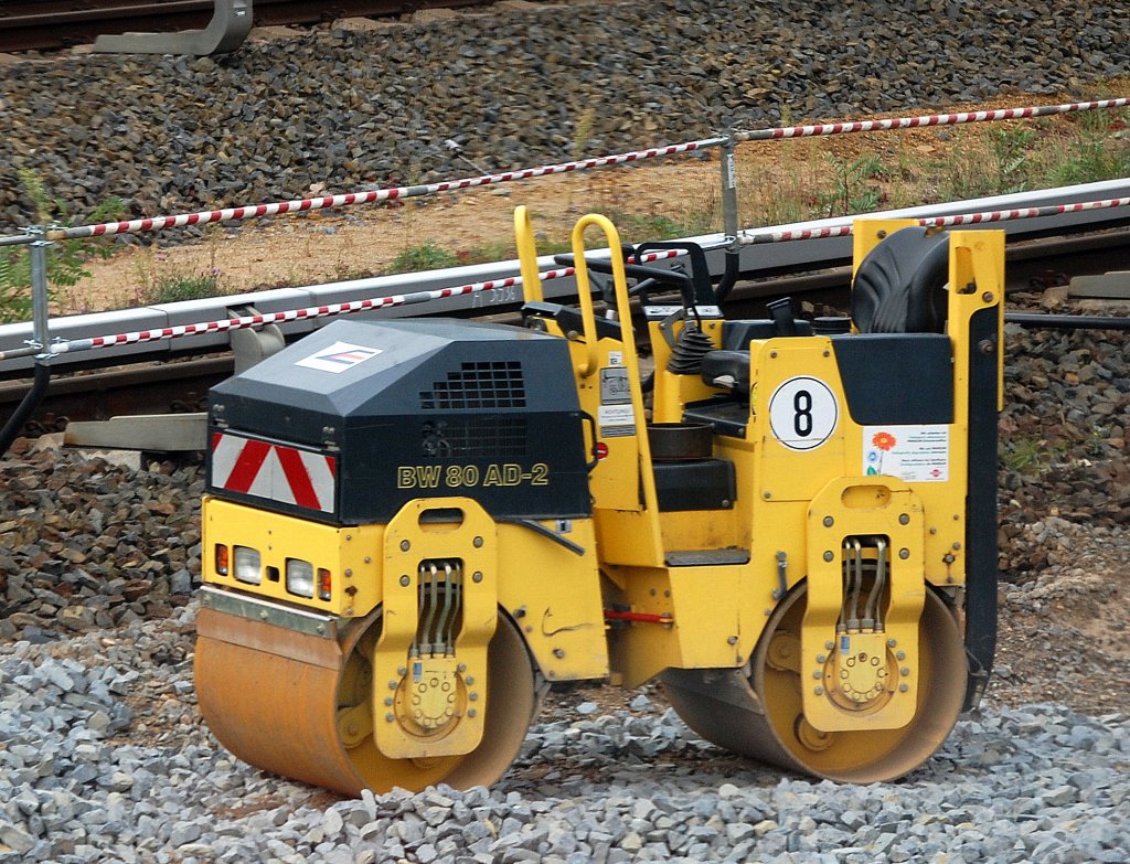 Tandemwalze BOMAG BW 80 AD-2, 03.10.09 Gleisbauarbeiten Berlin-Baumschulenweg. 