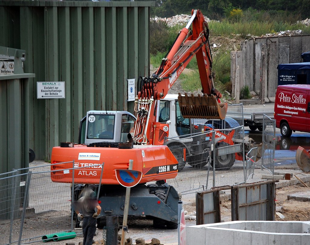TEREX/ATLAS 2205 M AWE5 der Fa. Beton % Rohbau am 047.08.08 Berliner Westhafen.
