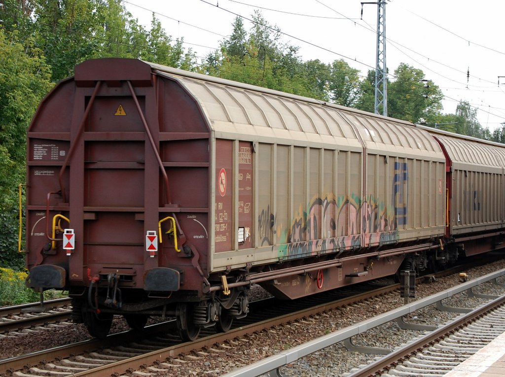 Tschechischer Schiebewandwagen mit CD Logo eingestellt mit der Nr. 31 RIV 54 CZ-CD 2780 226-1 Habbillnss 151, 28.08.08 Berlin-Karow.