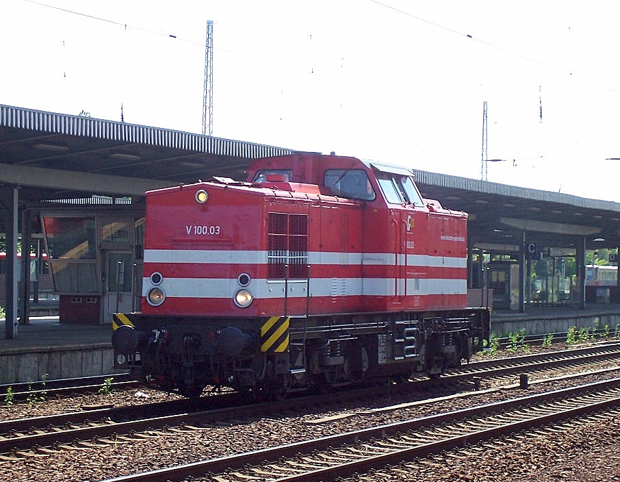 �berraschungsgast in Berlin-Sch�nefeld am 19.05.07 war die HGB V 100.03 (92 80 3202 488-3 D-HGB, Bj.1972)