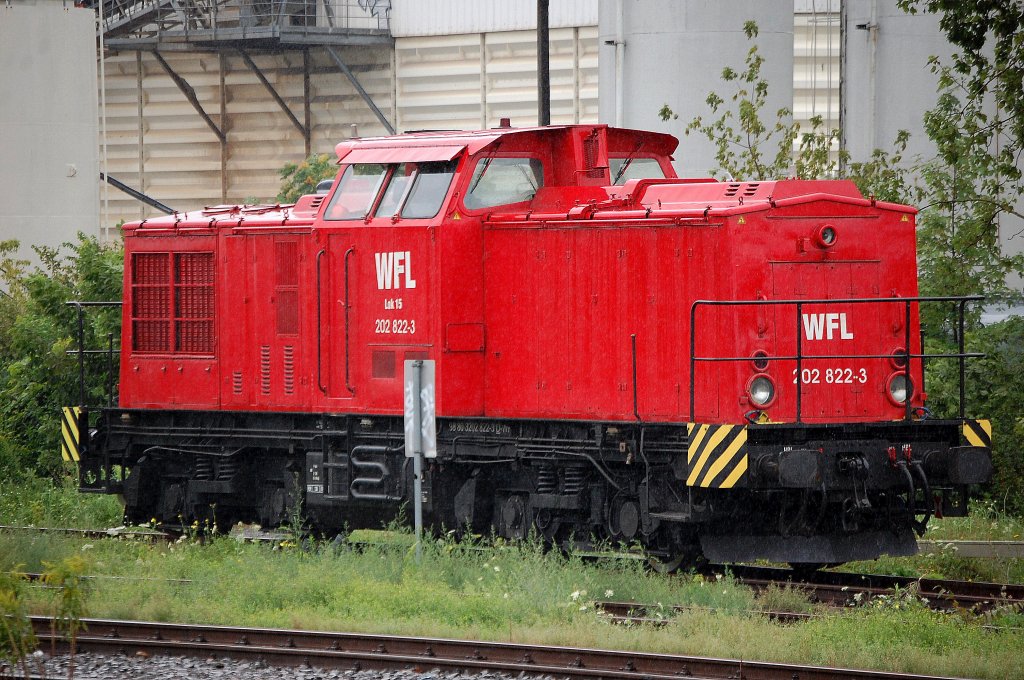 WFL Lok 15/202 822-3 (98 80 3202 822-3 D-WFL) am 29.07.11 Berlin Greifswalder Str. 