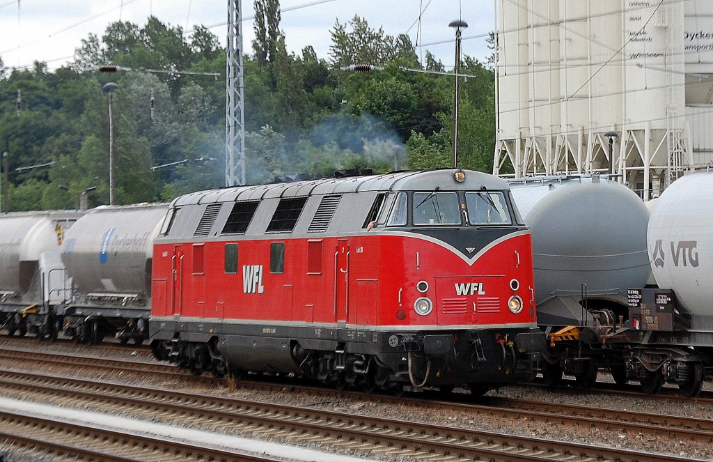 WFL Lok 20 (92 80 1228 501-3 D-WFL) am 26.06.12 Berlin Greifswalder Str.
