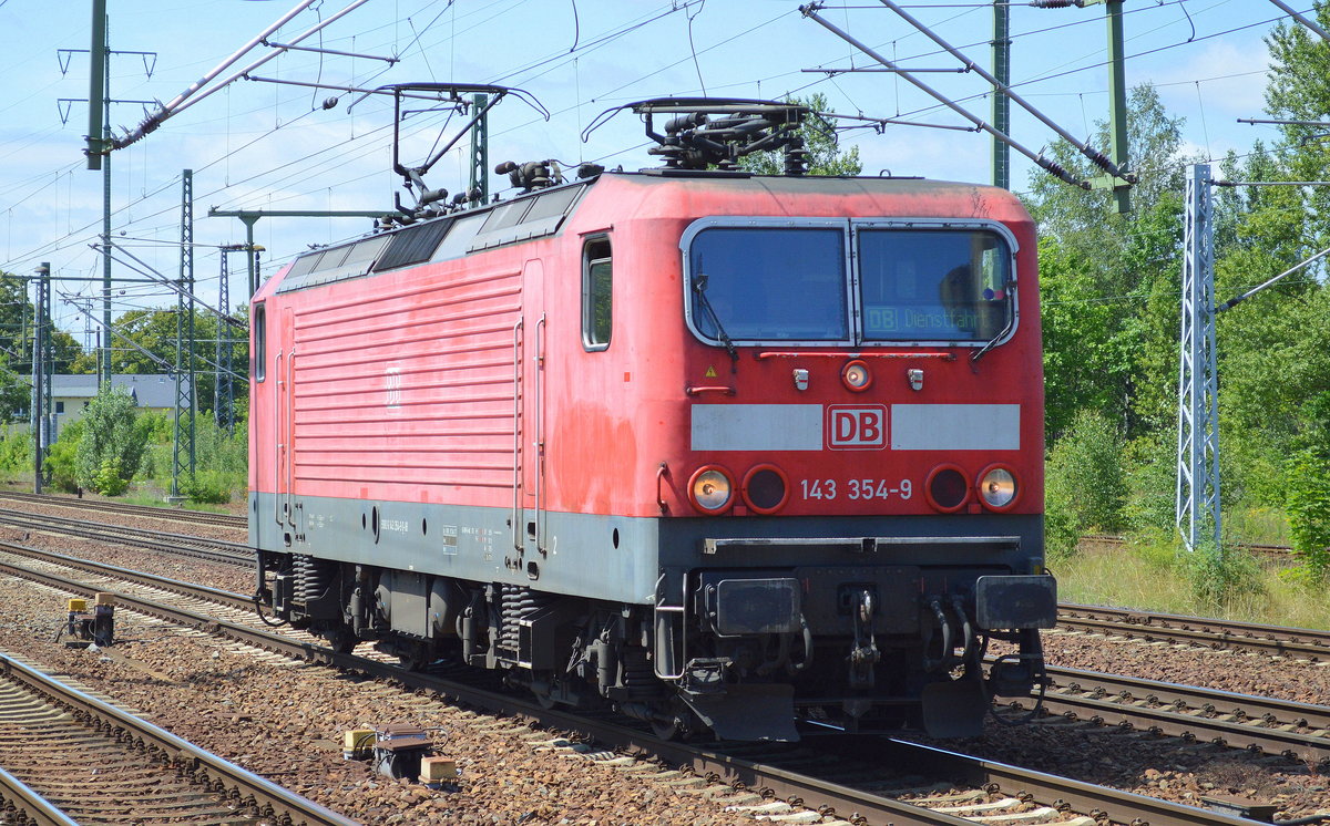 143 354-9 am 17.07.17 Bf. Flughafen Berlin-Schönefeld.