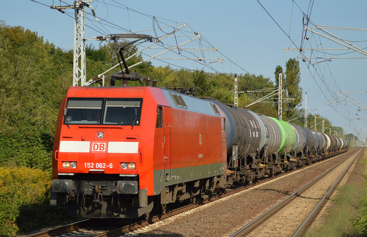 152 062-6 mit Kesselwagenzug am 05.09.17 Bf. Berlin-Hohenschönhausen.