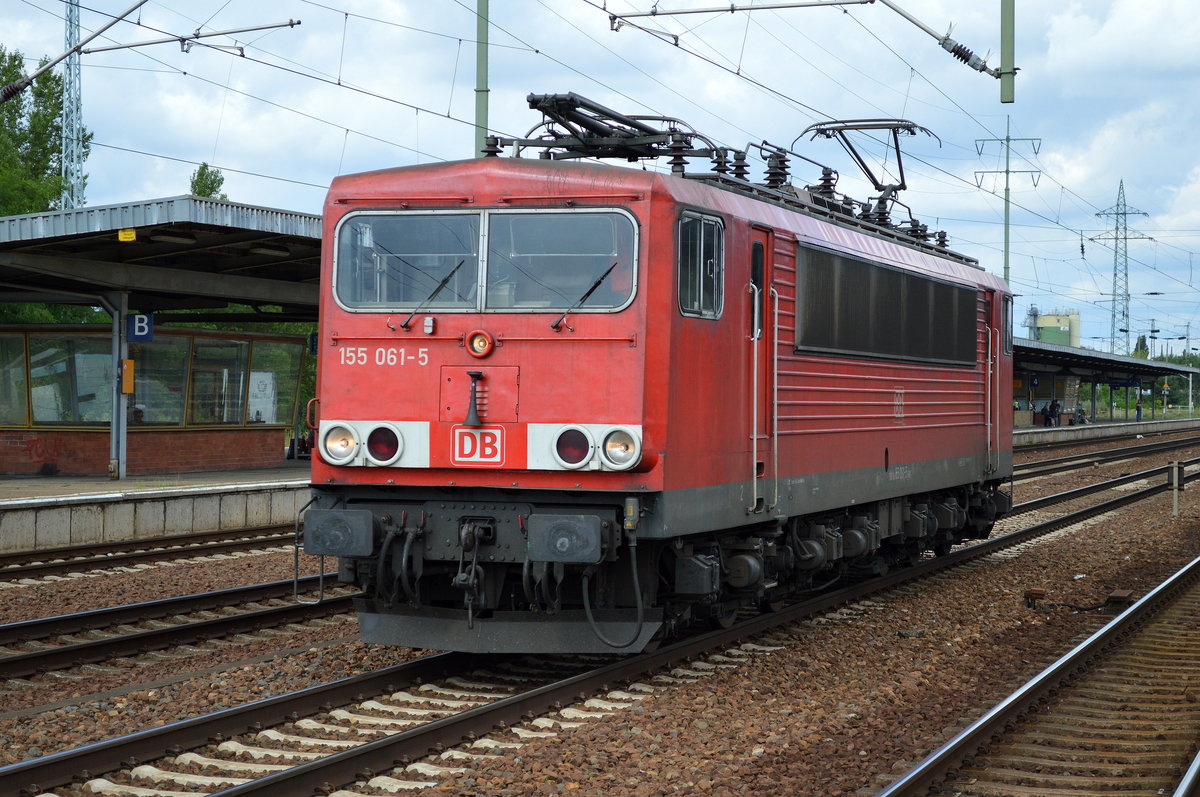 155 061-5 am 19.07.16 Bf. Flughafen Berlin-Schönefeld.