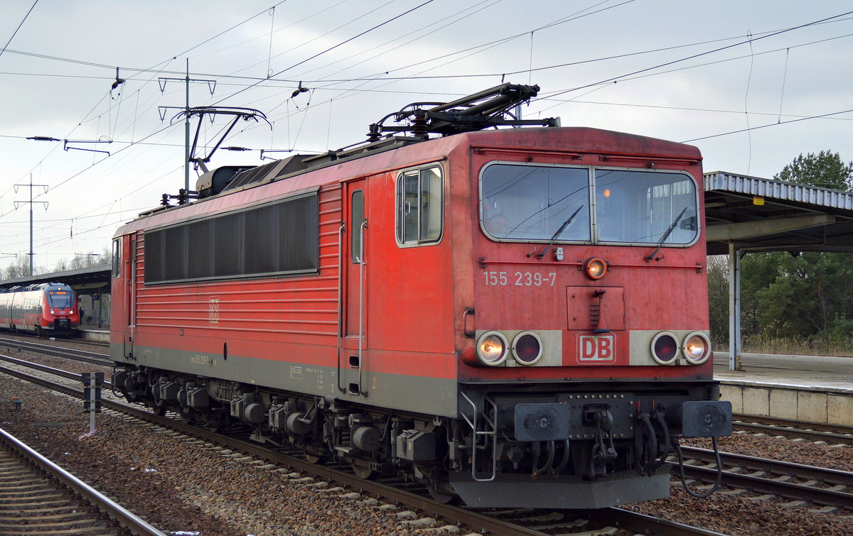 155 239-7 am 26.01.17 Bf. Flughafen Berlin-Schönefeld.