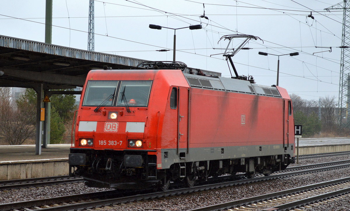 185 383-7 am 01.03.17 Bf. Flughafen Berlin-Schönefeld.