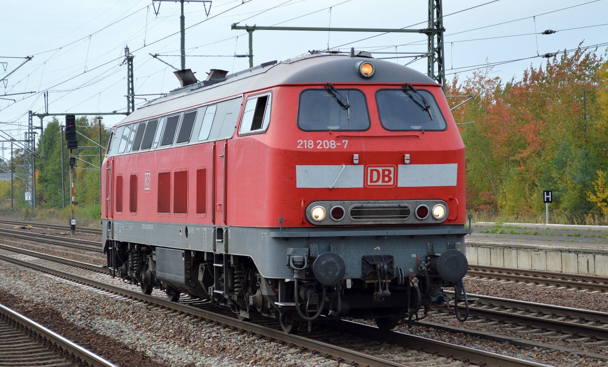 218 208-7 am 09.10.14 Flughafen Berlin Schönefeld.