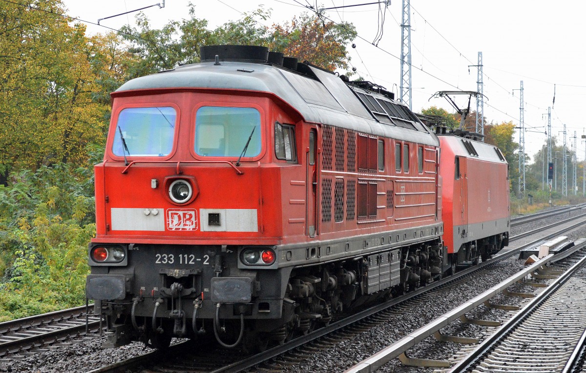233 112-2 am Haken von 152 031-1 Richtung Karower Kreuz Berlin, 16.10.14