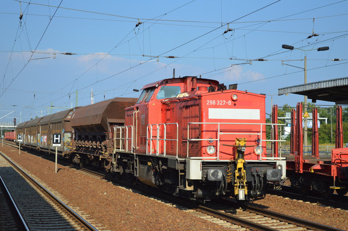 289 327-8 mit Übergabezug am 13.09.16 Bf. Flughafen Berlin-Schönefeld.