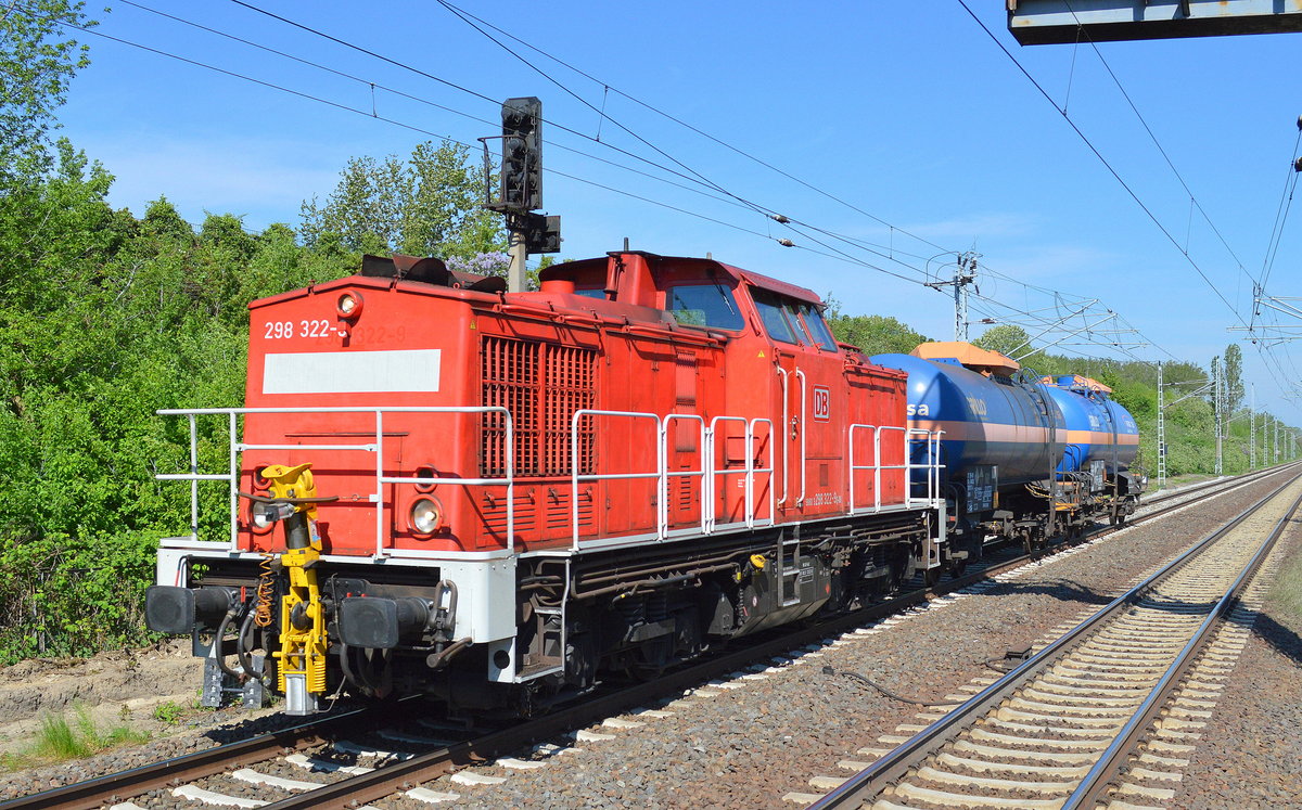298 322-9 mit �bergabezug am 10.05.16 Berlin-Hohensch�nhausen.