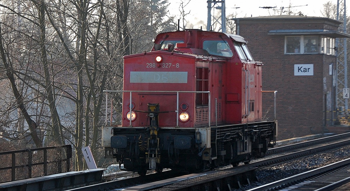 298 327-8 Richtung Bernau am 05.02.14 Berlin-Karow.