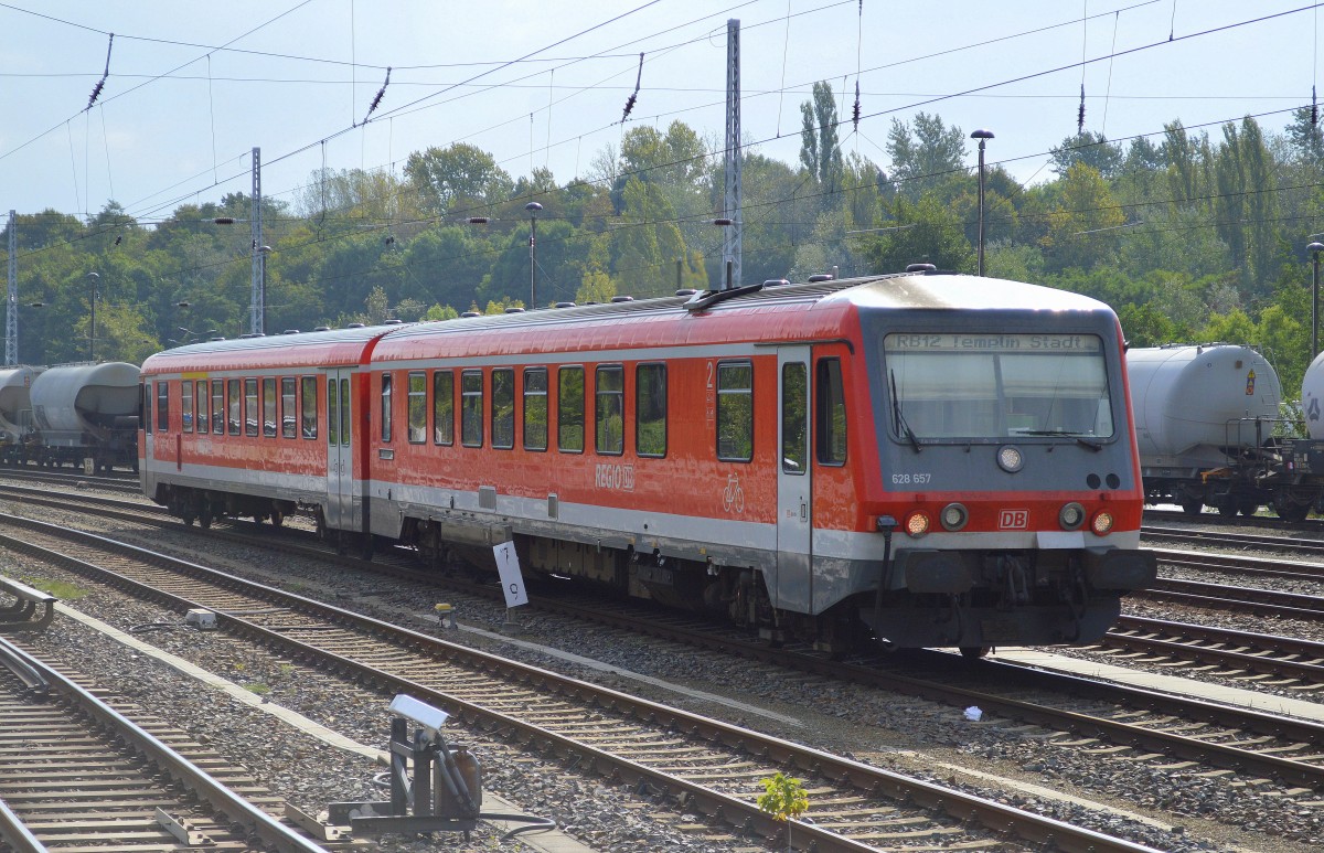 628 657 am 22.09.14 Berlin Greifswalder Str., Anzeige im Display RB12 nach Templin auf diesem Weg?  
