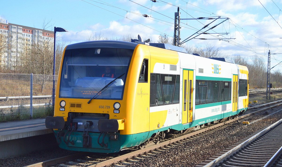650.739 der ODEG auf Dienstfahrt (Sonderfahrt) am 02.12.16 Berlin-Hohenschönhausen.