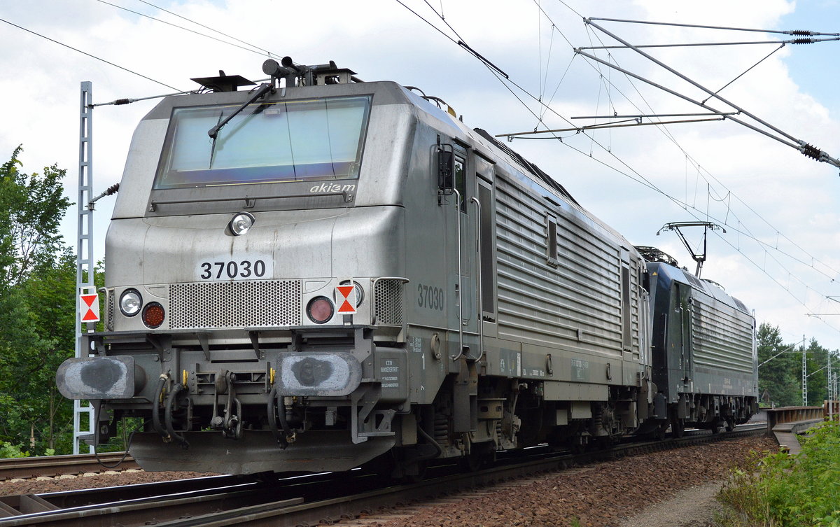 akiem Mietlok 37030 der CTL am Haken von E 189-456 am 19.06.16 Berlin-Wuhlheide.