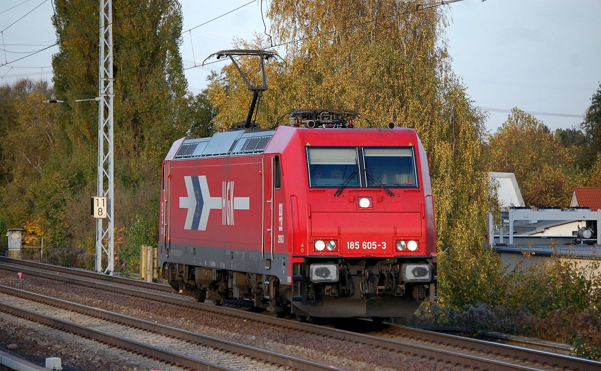 ATC Mietlok f�r HGK t�tig 2063/185 605-3 Richtung Karower Kreuz Berlin, 22.10.13