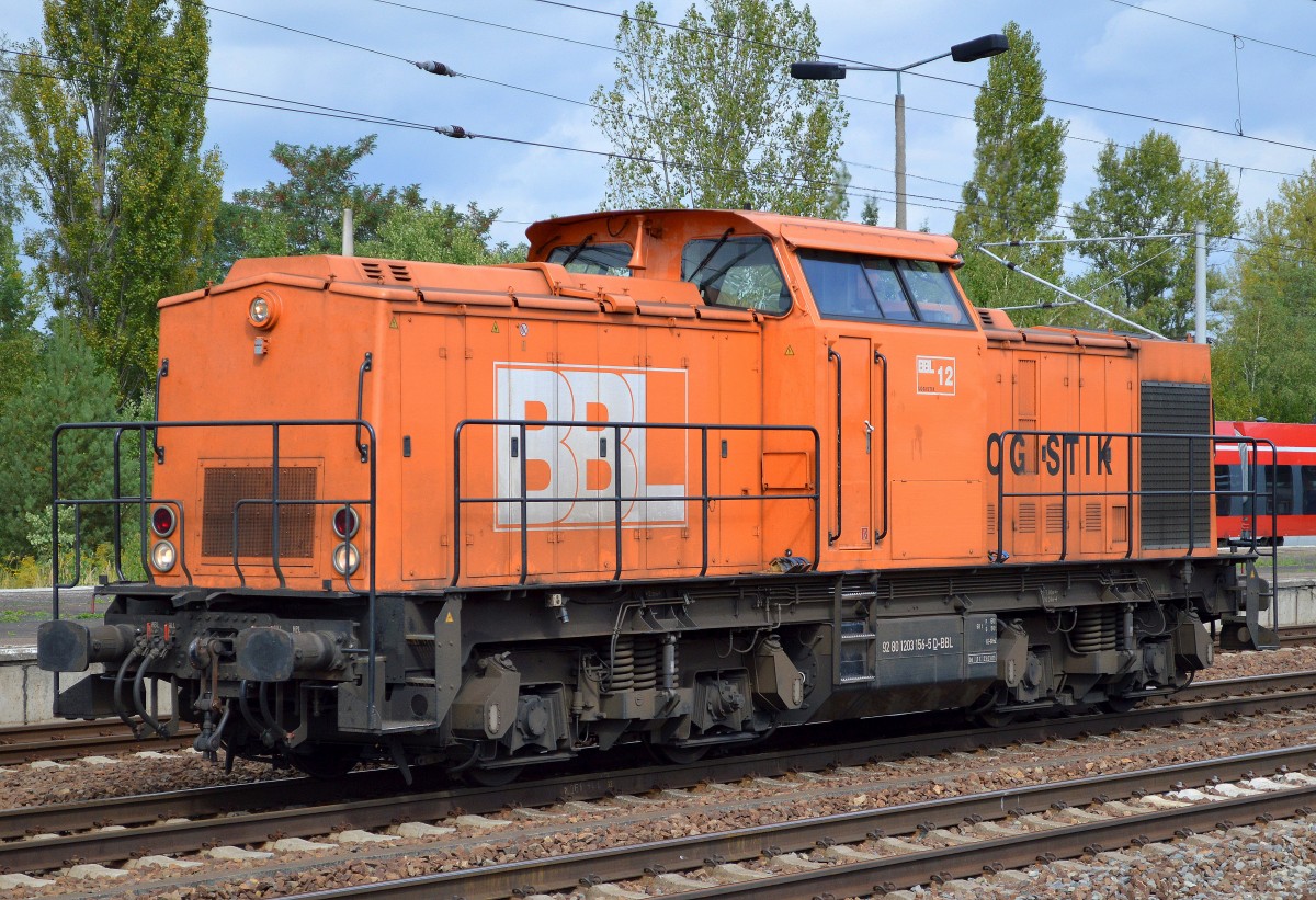 BBL 12 (92 80 1203 156-5 D-BBL, LEW Bj.1972) am 09.09.14 Bhf. Flughafen Berlin-Schönefeld.