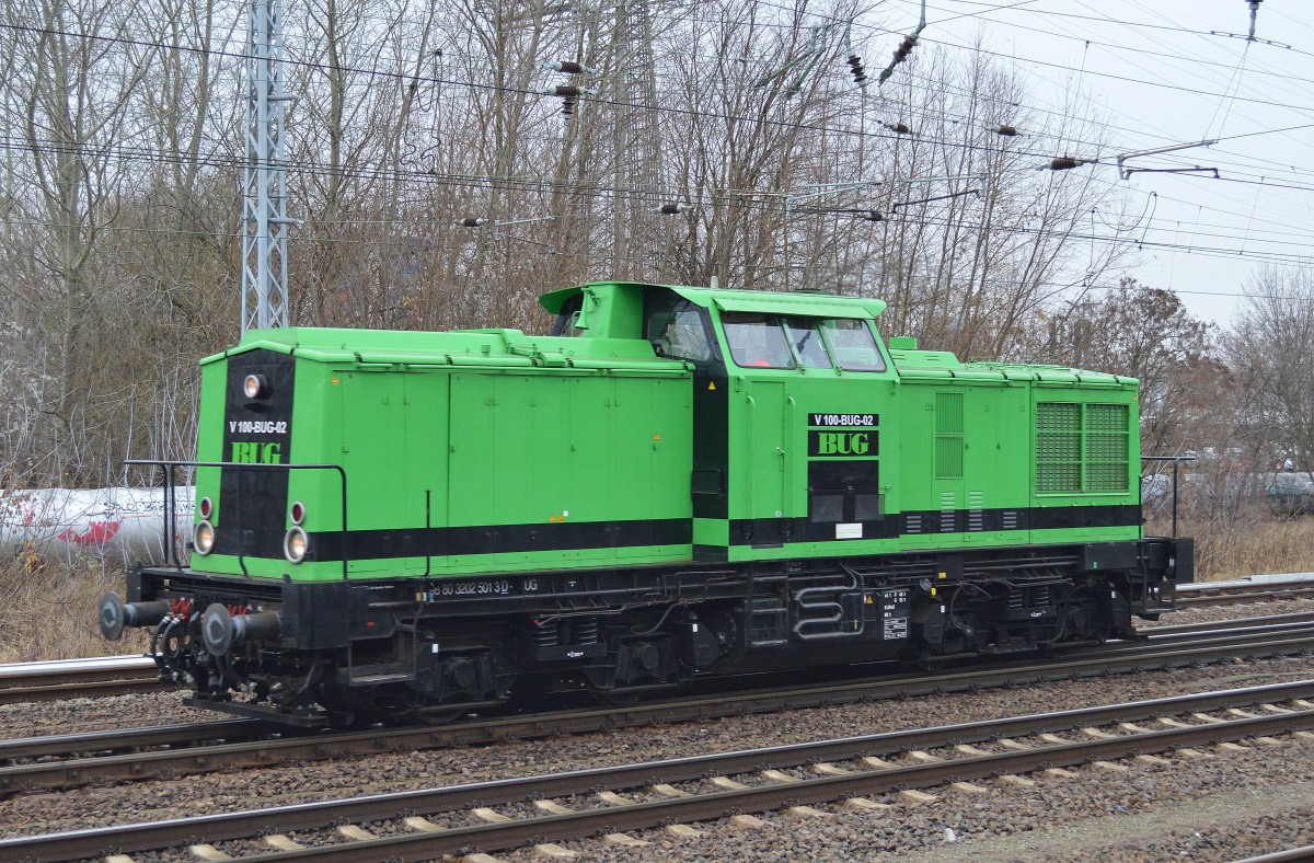 BUG V 100-BUG-02 (202 501-3) am 11.12.15 Berlin-Springpfuhl.