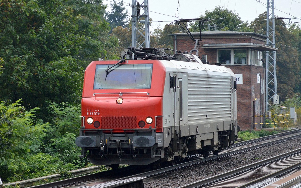 CBRail mit PRIMA E 37 519 (9187 0037519-2 F-CBR) Richtung Schwedt am 19.09.14 Berlin-Karow.