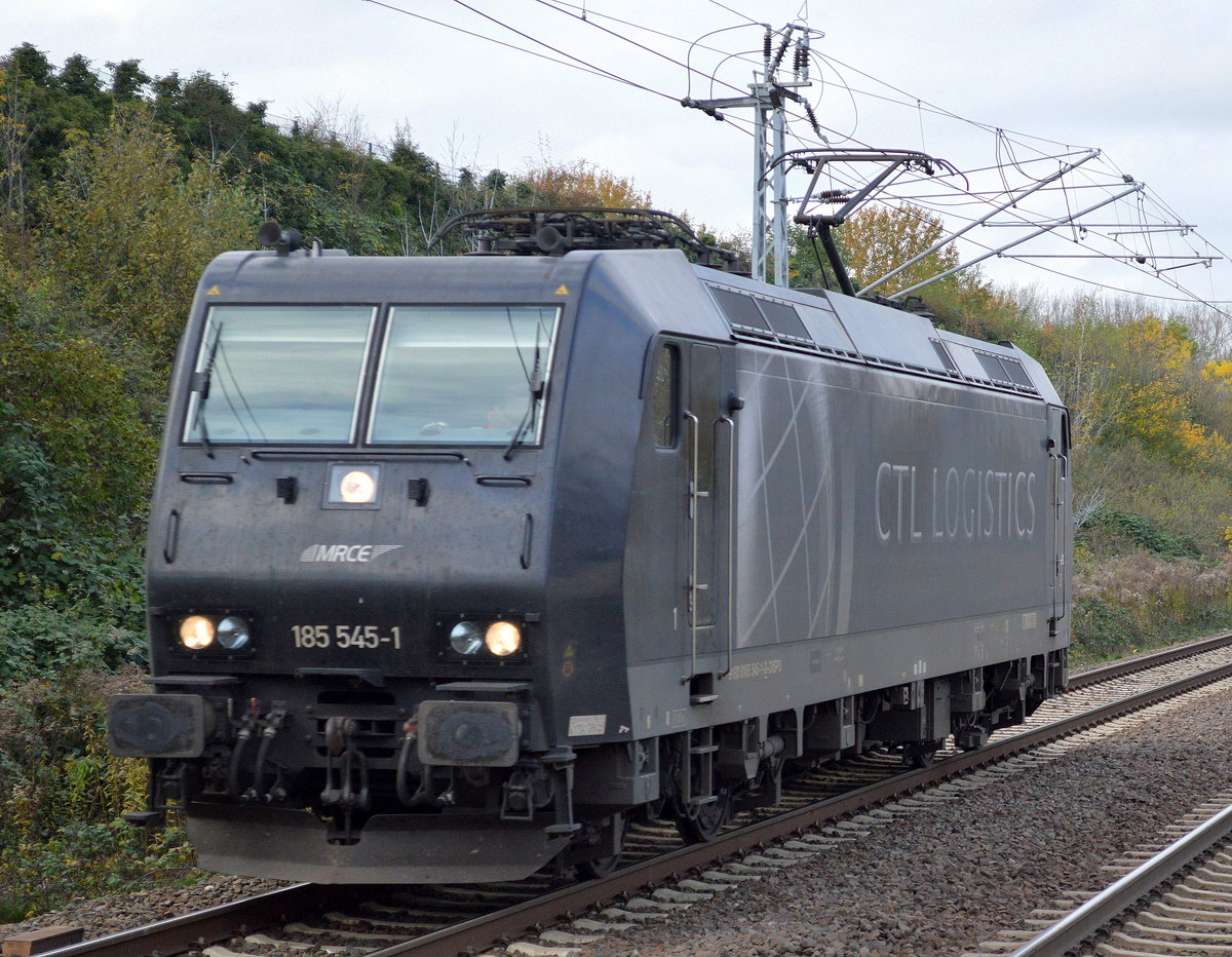 CTL mit der MRCE 185 545-1 am 03.11.17 Berlin-Hohenschönhausen.