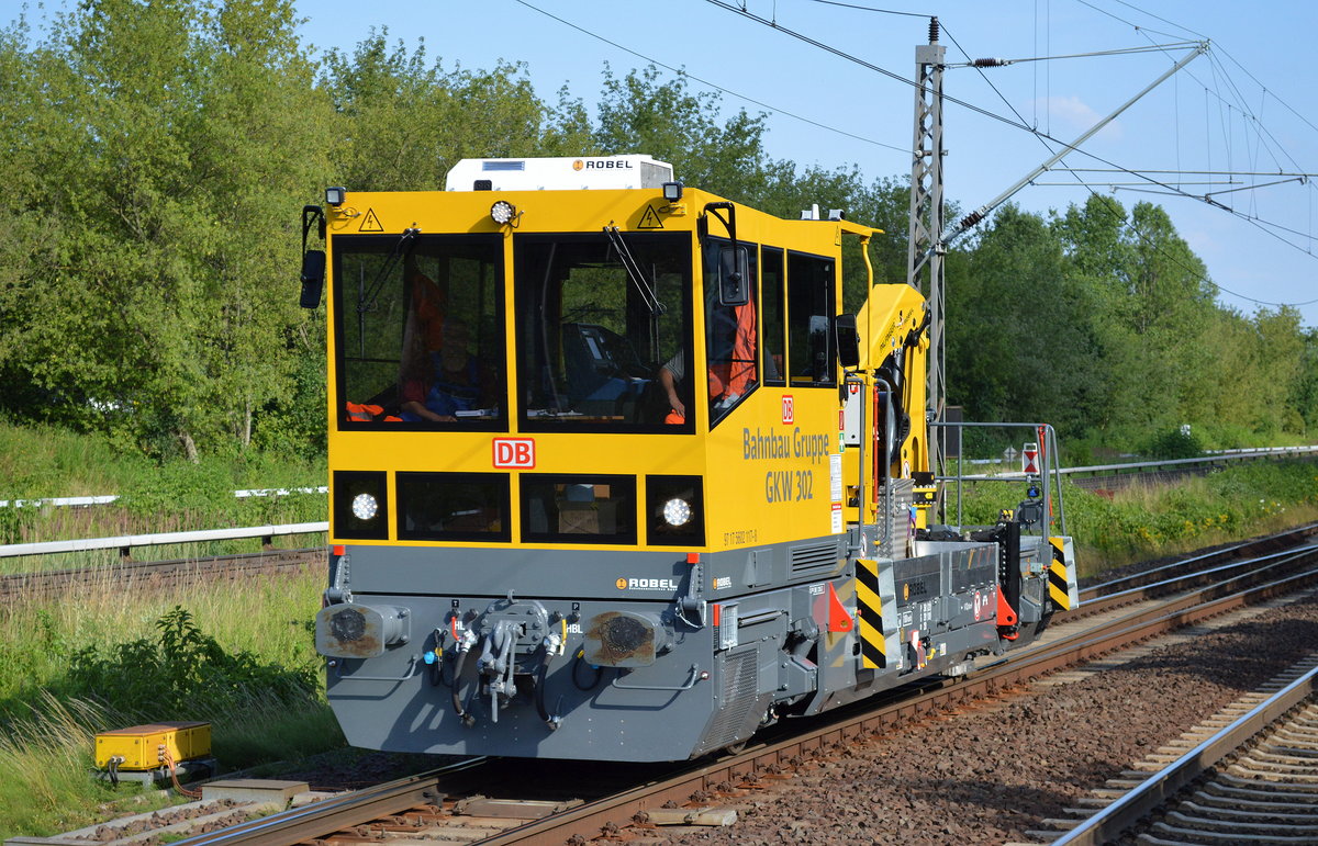 DB Bahnbau Gruppe mit einem BAMOWAG 54.22 (GKW 302) am 19.07.17 Berlin-Hohenschönhausen.