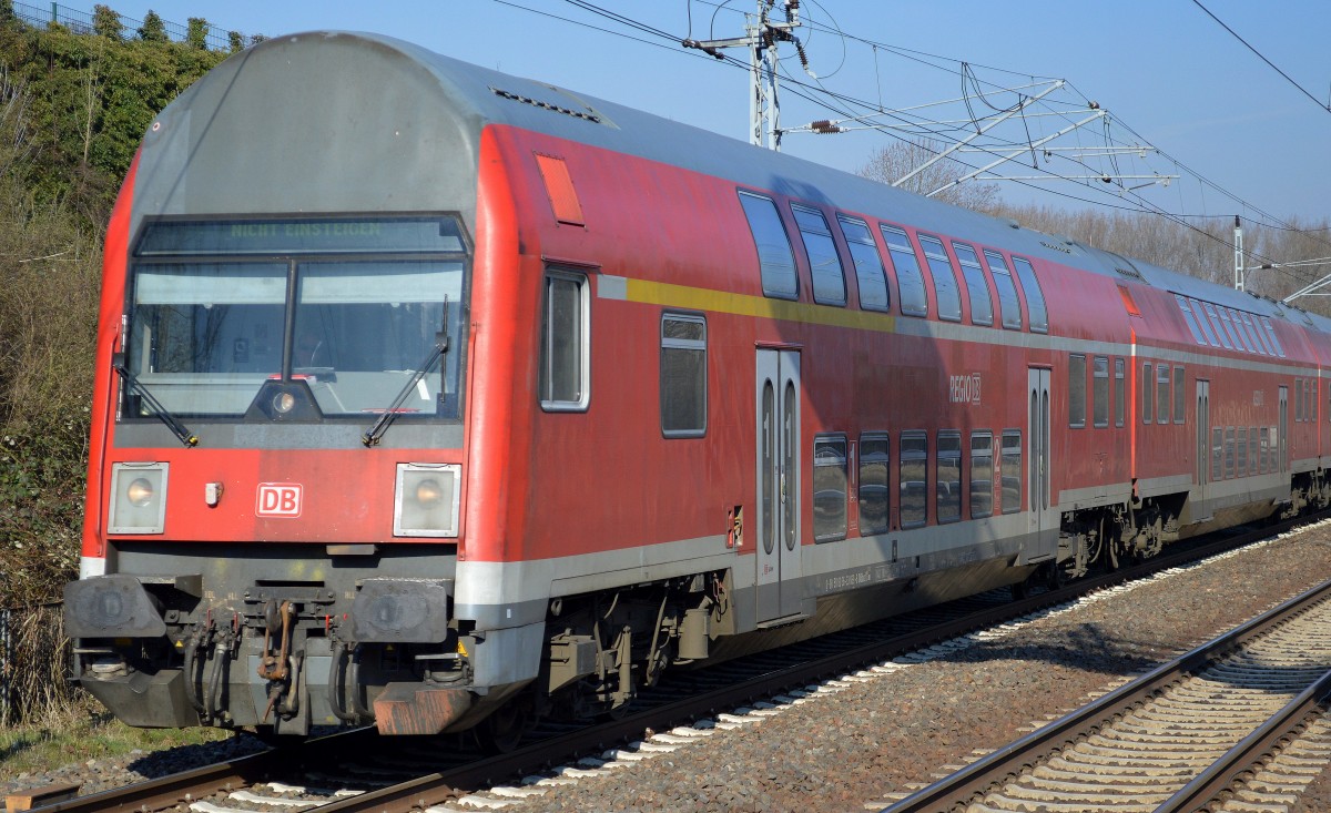 DB Regio Doppelstock-Steuerwagen mit der Nr. D-DB 50 80 36-33 069-6 DABbuzfa 760.0 am 19.03.15 Berlin-Hohenschönhausen.