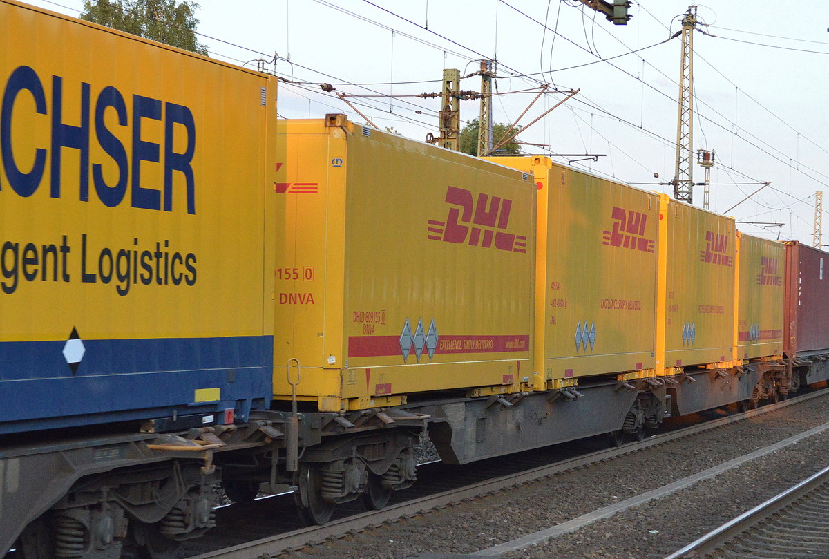 DHL Wechselbrücken für LKW am 19.06.17 Bf. Hamburg-Harburg.