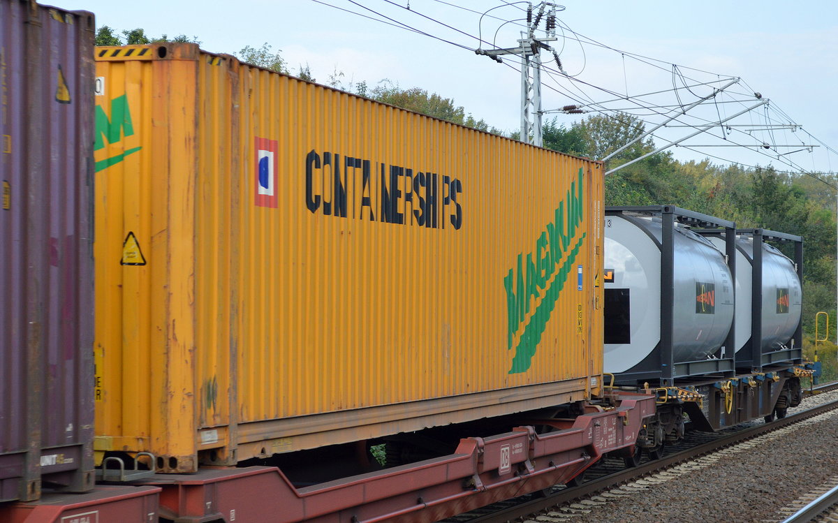 Ein High Cube Container der finnische Reederei Containerships Ltd Oy am 21.09.17 Berlin-Hohenschönhausen.