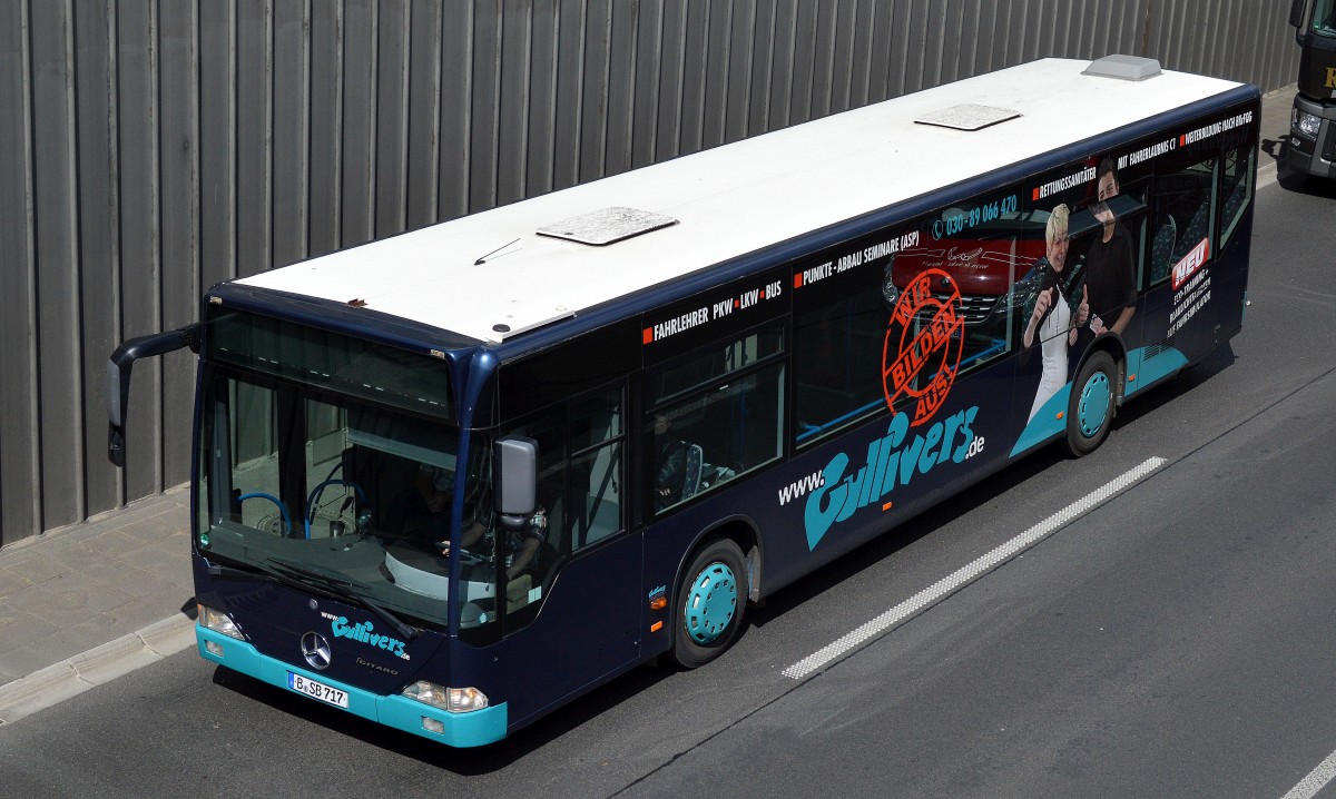 Ein MB CITARO als Fahrschulfahrzeug der Fa. Gullivers am 07.05.15 Berliner Stadtautobahn Höhe Knobelsdorffstr.