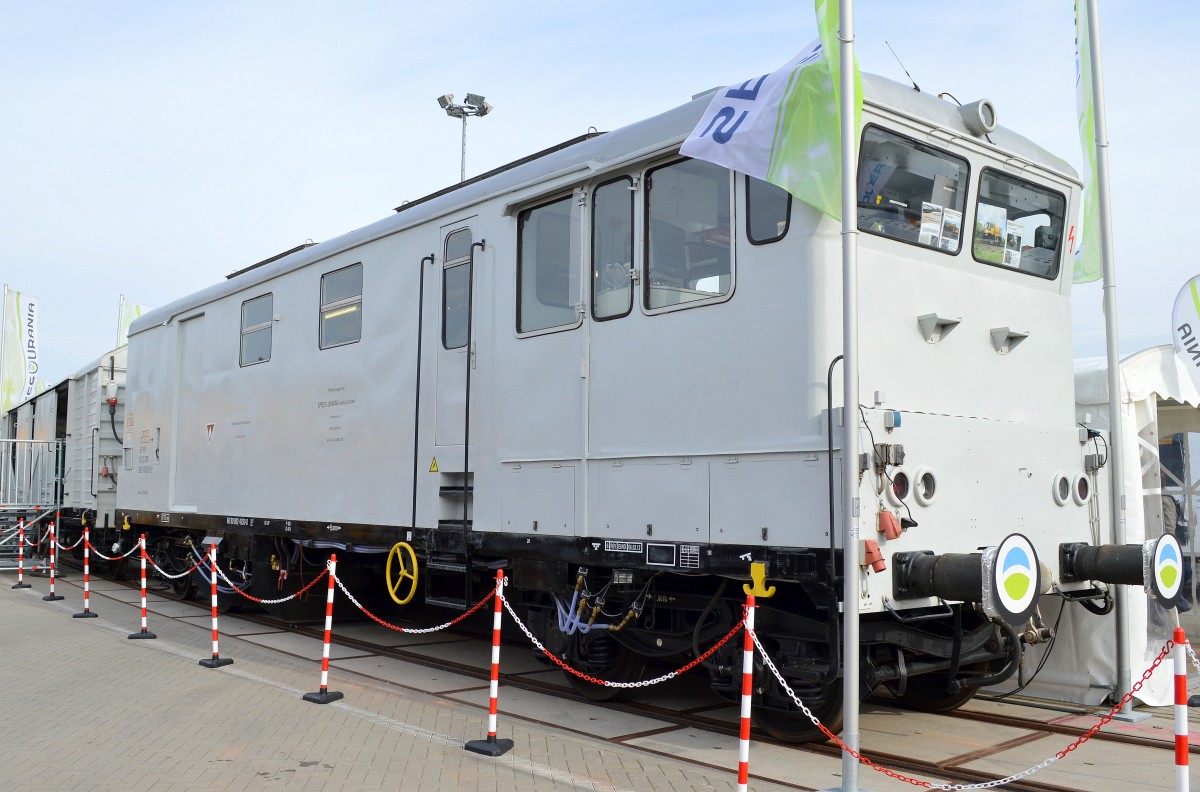 Einen speziellen Unkrautbekämpfungszug stellt die Fa. Spiess-Urania Chemicals GmbH auf der Inno Trans Berlin aus, 24.09.14 