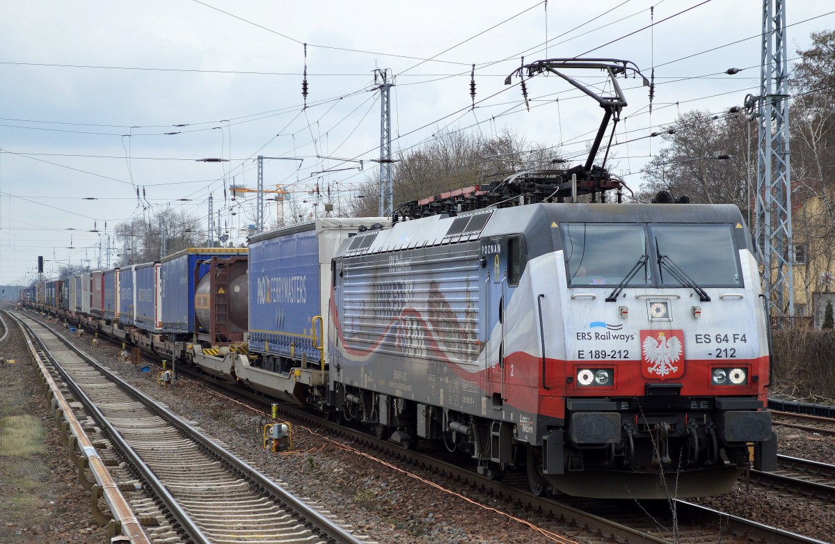 ERSR mit dem Poznan-Shuttle auf dem Rückweg nach Rotterdam am 03.03.16 Berlin-Hirschgarten.