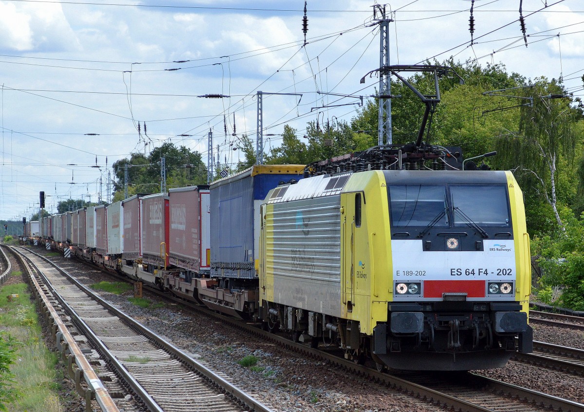 ERSR Poznan-Shuttle auf dem Rückweg nach Rotterdam mit MRCE Dispolok E 189-202 am 29.07.15 Berlin-Hirschgarten.