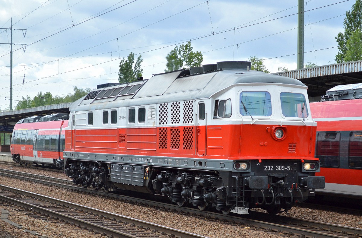 EWR 232 309-5 am 30.07.15 Bhf. Flughafen Berlin-Schönefeld.