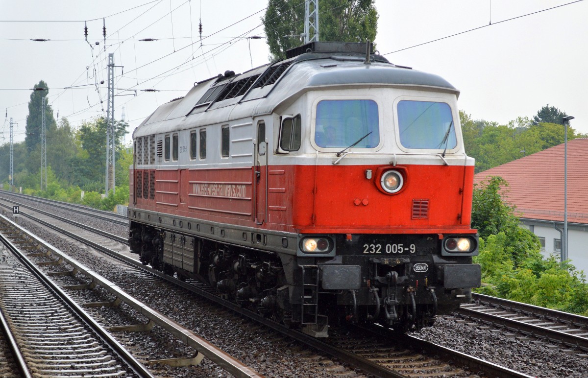 EWR Lok 232 005-9 Richtung Karower Kreuz Berlin, 28.07.14